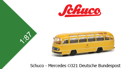 Mercedes O321 Bus Deutsche Bundespost (Schuco)