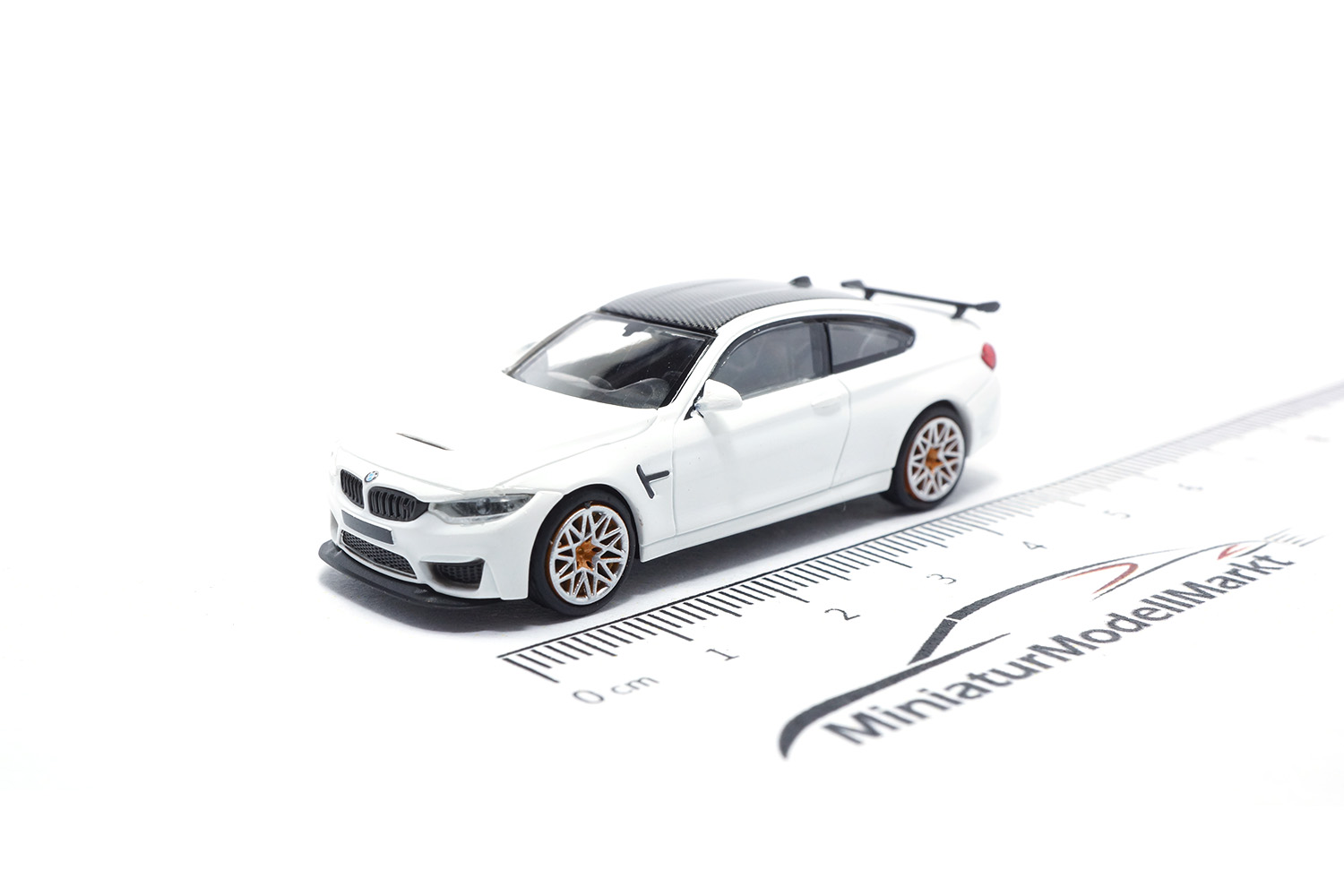 Minichamps 870027105 BMW M4 GTS - Weiß/Orange Felgen - 2016	 1:87