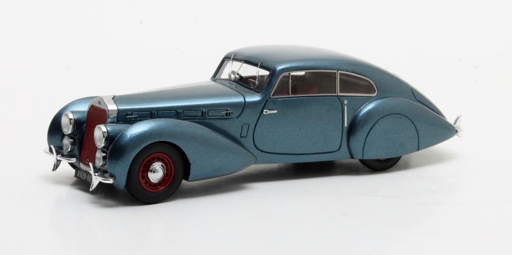 Matrix Scale Models 50407-041 Delage D8-120 S Pourtout Coupe metallic blue 1938 1:43