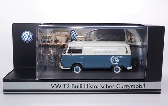 Premium ClassiXXs P02032 VW Bus T2 Bulli Currymobil Service Factory 1:43