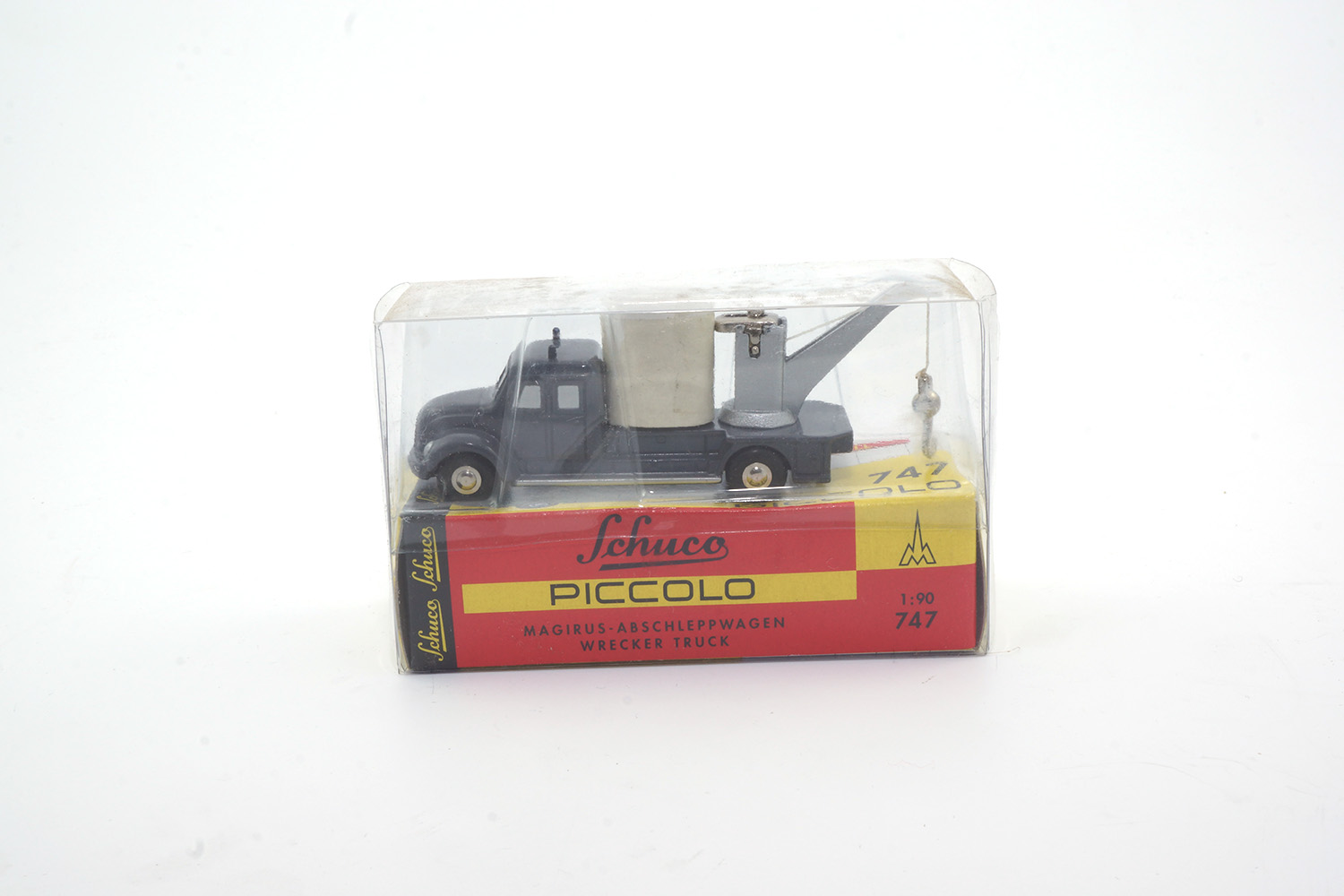 Schuco 01301 Magirus Abschleppwagen - grau Piccolo