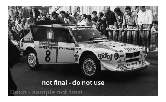 IXO 18RMC13322 Lancia Delta S4, No.8, Totip, Rallye WM, Rally San Remo, D.Cerrato/G.Cerri, 1986 1:18