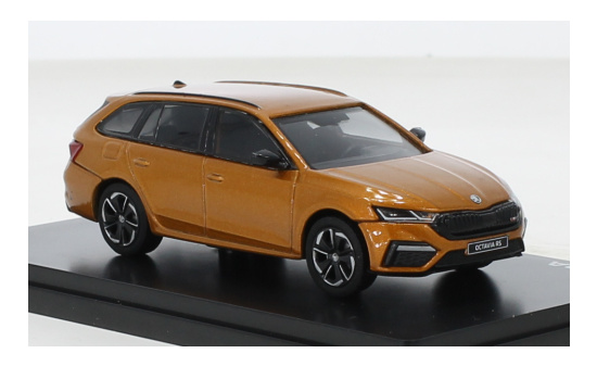 Abrex ABR143AB-039JE Skoda Octavia IV Combi RS - dunkelorange (Metallic) - Vorbestellung 1:43