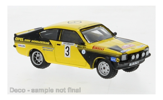 Brekina 20403 Opel Kadett C GT/E, No.3, Rallye Monte Carlo, 1976 1:87