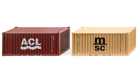 Wiking 001826 Zubehörpackung - 20' Container 1:87