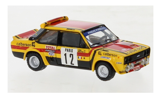 Brekina 22659 Fiat 131 Abarth, No.12, Calberson , Monte Carlo, M.Mouton, 1980 1:87
