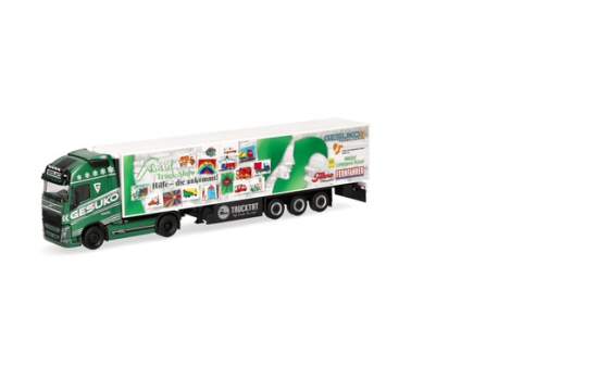 Herpa 911221 Volvo FH GL XL Kühlkoffer-Sattelzug 