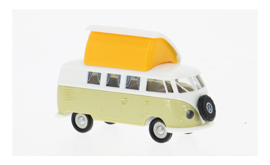 Brekina BRE31633 VW T1b Camper - weiss , hellgrün - Vorbestellung 1:87