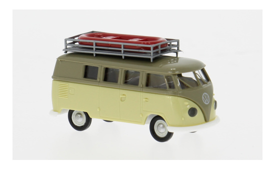 Brekina BRE31638 VW T1b Camper - grau , hellgrün - Vorbestellung 1:87