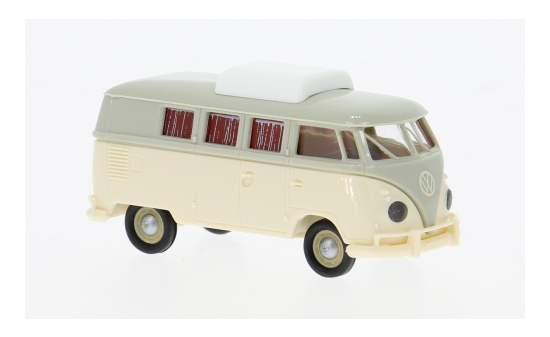 Brekina BRE31632 VW T1b Camper - grau , hellbeige - Vorbestellung 1:87