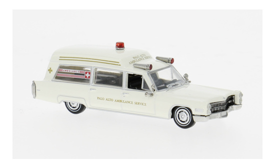 Brekina BRE19778 Cadillac Miller Meteor Ambulance - Palo Alto Ambulance - Vorbestellung 1:87