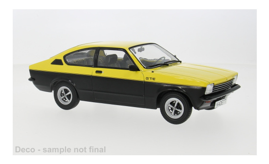 MCG MCG18598 Opel Kadett C Coupe GT/E - gelb , schwarz - Vorbestellung 1:18