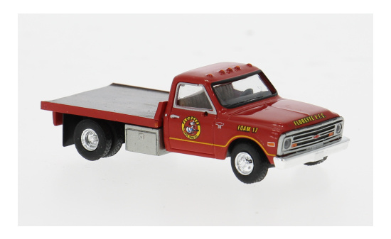 Brekina BRE19671 Chevrolet Chevrolet C30 Plattform - rot - Foam 17 1:87