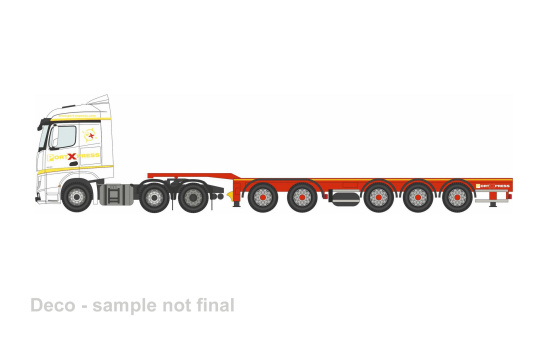 Oxford OXF76MB013 Mercedes Actros SSC D-Tec - weiss - Port Express - Vorbestellung 1:76