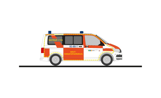 Rietze 53971 Volkswagen T6 Akut-Einsatzfahrzeug KWB Goslar, 1:87 