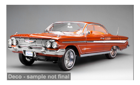 Sun Star SUN2113 Chevrolet Impala Convertible Lowrider - orange - Vorbestellung 1:18