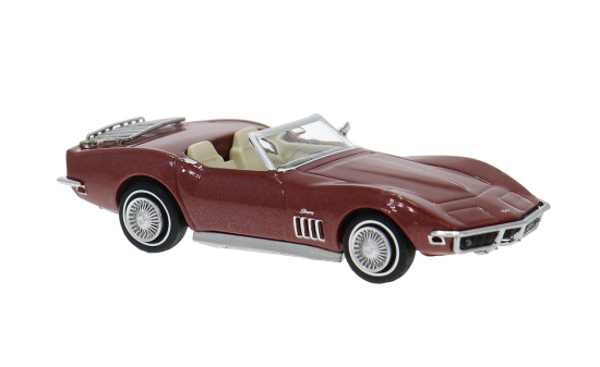 Brekina BRE19994 Chevrolet Corvette C3 - dunkelrot (Metallic) 1:87