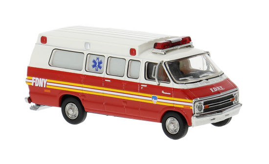 Brekina BRE18301 Dodge B 200 Ambulance - FDNY 1:87