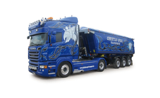 Herpa 80464813 Scania R HL 3-achs Kipp-Sattelzug 