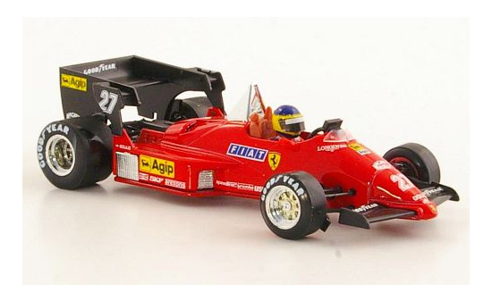 Brumm R142-CH Ferrari 126C4 turbo, No.27, Formel 1, GP Belgien, M.Alboreto, 1984 1:43