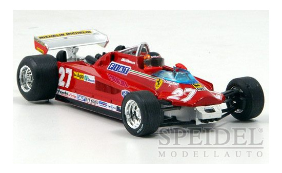 Brumm R438-CH Ferrari 126 CK Turbo, No.27, Scuderia Ferrari, Formel 1, GP Kanada, Runde 57-63, G.Villeneuve, 1981 1:43