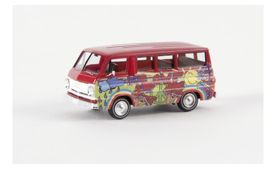 Brekina 34319 Dodge A 100 Bus, Hippie Bus  1:87