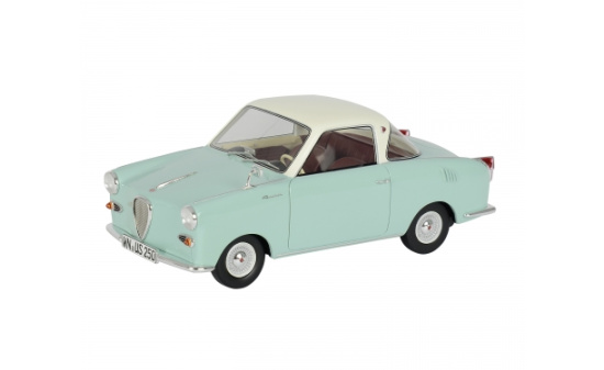 Schuco 450008300 Goggomobil Coupé TS 250, türkis-weiß, 1:18 - Vorbestellung 1:18