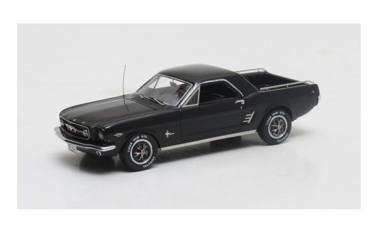 Matrix Scale Models 20603-111 Mustang Mustero Pick-Up 1966 Black 1:43