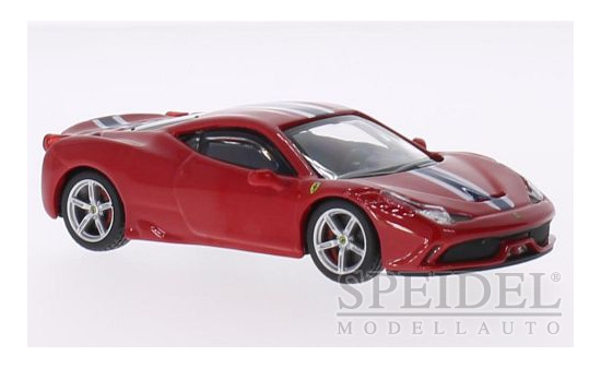 Bburago 18-36901RED Ferrari 458 Speciale, rot/Dekor 1:43