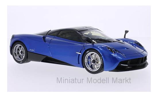 Welly WEL11007BLUE Pagani Huayra - blau (Metallic) , carbon - Vorbestellung 1:18