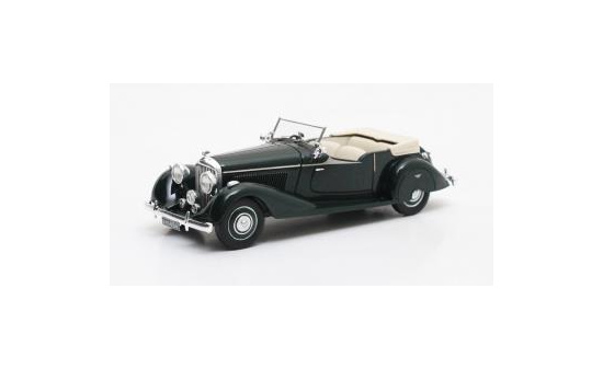 Matrix Scale Models 40201-051 Bentley 4.25 litre Vanden Plas Tourer H.H. Maharadja of Darbhanga Chassis # B6 4MR green 1938 1:43