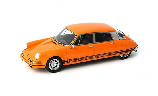 Autocult 80003 Brandpowder Citroen-Porsche 911 - orange 1:18