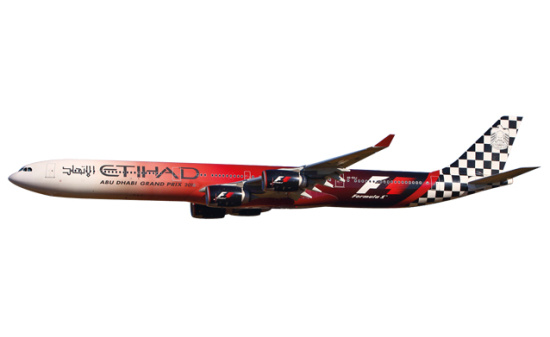 Herpa 611084 Etihad Airways Airbus A340-600 