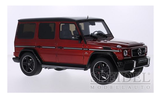 GT Spirit B66961013 Mercedes G63 AMG Crazy Color Edition, metallic-rot/schwarz 1:18