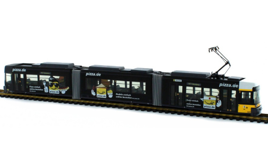 Rietze STRA01007 Adtranz GT6N BVG-Pizza.de Wagennr. 1097, 1:87 1:87