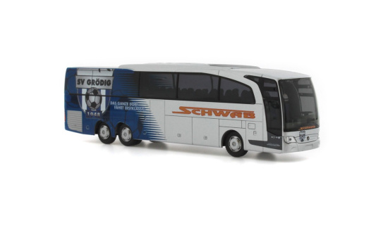 Rietze 66357 Mercedes-Benz Travego M Schwab Reisen - SV Grödig (AT), 1:87 1:87