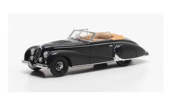 Matrix Scale Models 40408-011 Delahaye 135M Antem Cabriolet 1949 Zwart 1:43