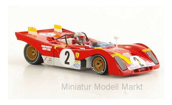Brumm R260-CH Ferrari 312 PB, No.2, 6h Daytona, mit 2 Figuren, J.Ickx/M.Andretti, 1972 1:43