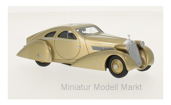 BoS-Models 43231 Rolls Royce Phantom I Jonckheere Coupe Aerodynamic Coupe, gold, RHD, 1935 1:43