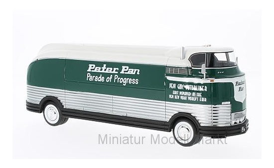 Neo 46471 GM Futurliner, dunkelgrün/weiss, Parade of Progress, ohne Vitrine, 1941 1:43