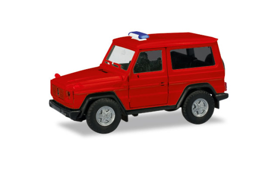 Herpa 013086 Herpa MiniKit: Mercedes-Benz G-Klasse, rot (unbedruckt / Blaulichtbalken wird beigelegt) 1:87