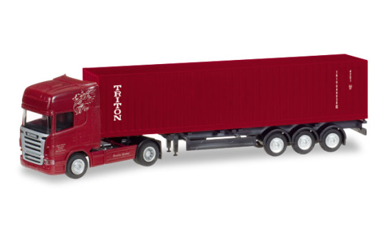 Herpa 066662 Scania R TL Container-Sattelzug 
