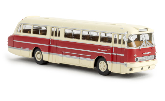 Brekina 59551 Ikarus 66 Stadtbus, hellelfenbein/karminrot,, TD 1:87