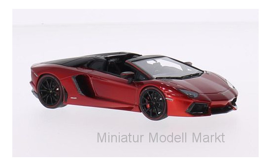 Look Smart LS413PIR-F Lamborghini Aventador LP700-4 Roadster, metallic-rot/matt-schwarz, Pirelli Edition 1:43