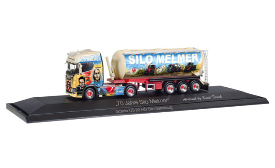 Herpa 121804 Scania CS 20 HD Silo-Sattelzug 