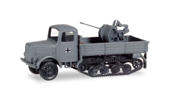 Herpa 746120 Magirus 3000 S Maultier mit 37mm Flak, Wehrmacht 1942 1:87