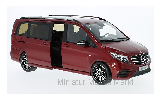 Norev B66004166 Mercedes V-Klasse, metallic-rot 1:18