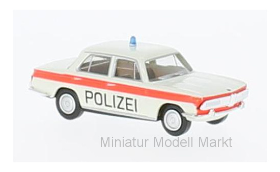 Brekina 24414 BMW 2000, weiss/orange, Polizei Solothurn 1:87