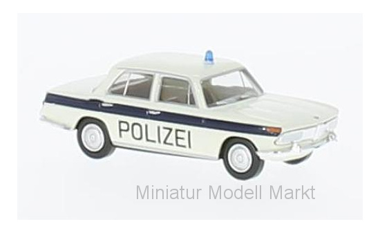 Brekina 24415 BMW 2000, weiss/blau, Polizei Solothurn 1:87