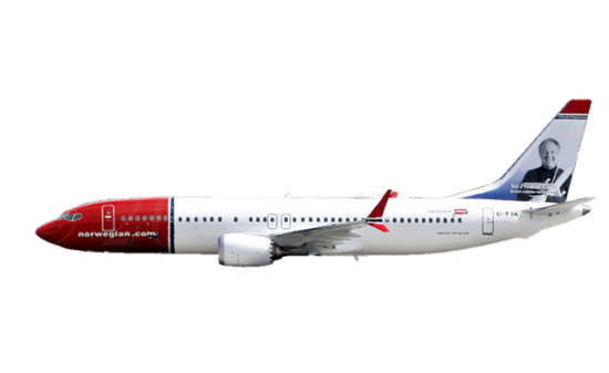 Herpa 611817 Norwegian Air Shuttle Boeing 737 Max 8 - EI-FYA 